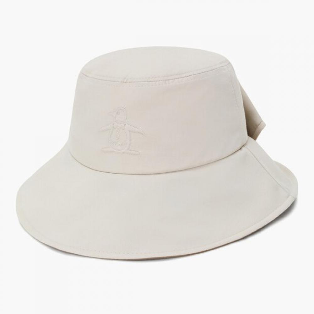 Munsingwear Women Big Ribbon Bonnet Hat Light Beige Mr322lcp82