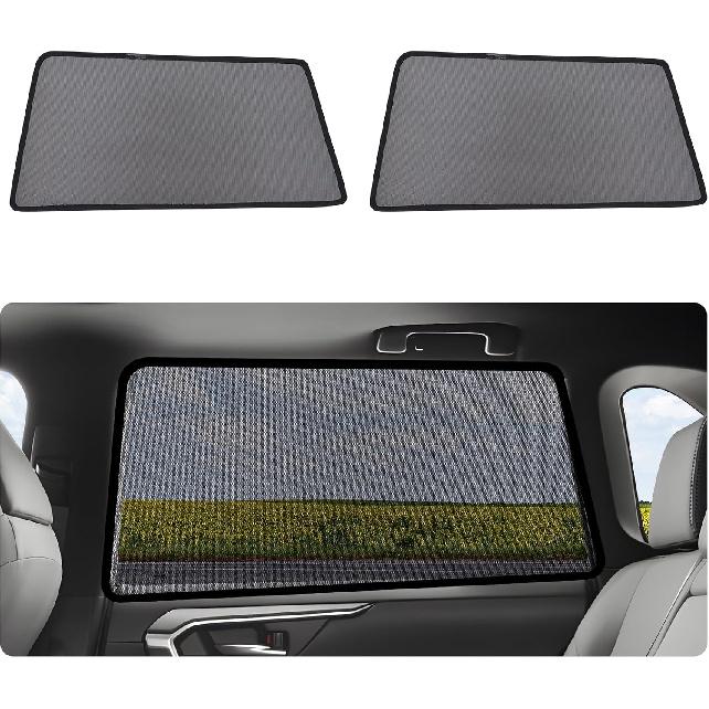 Car Window Shades For -2024 RAV4 Accessories - Rear Side Window Shade For Baby, Breathable Mesh Car Privacy Window Covers, UV Protection And Heat