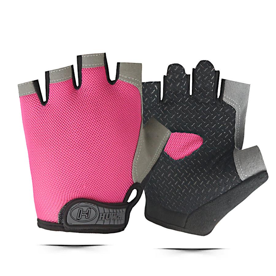 Half-finger Gloves Outdoor Cycling Sports Summer Sun Protection Yoga Driving Shock Absorption Non-slip Silicone Disc Mesh Breathable Design