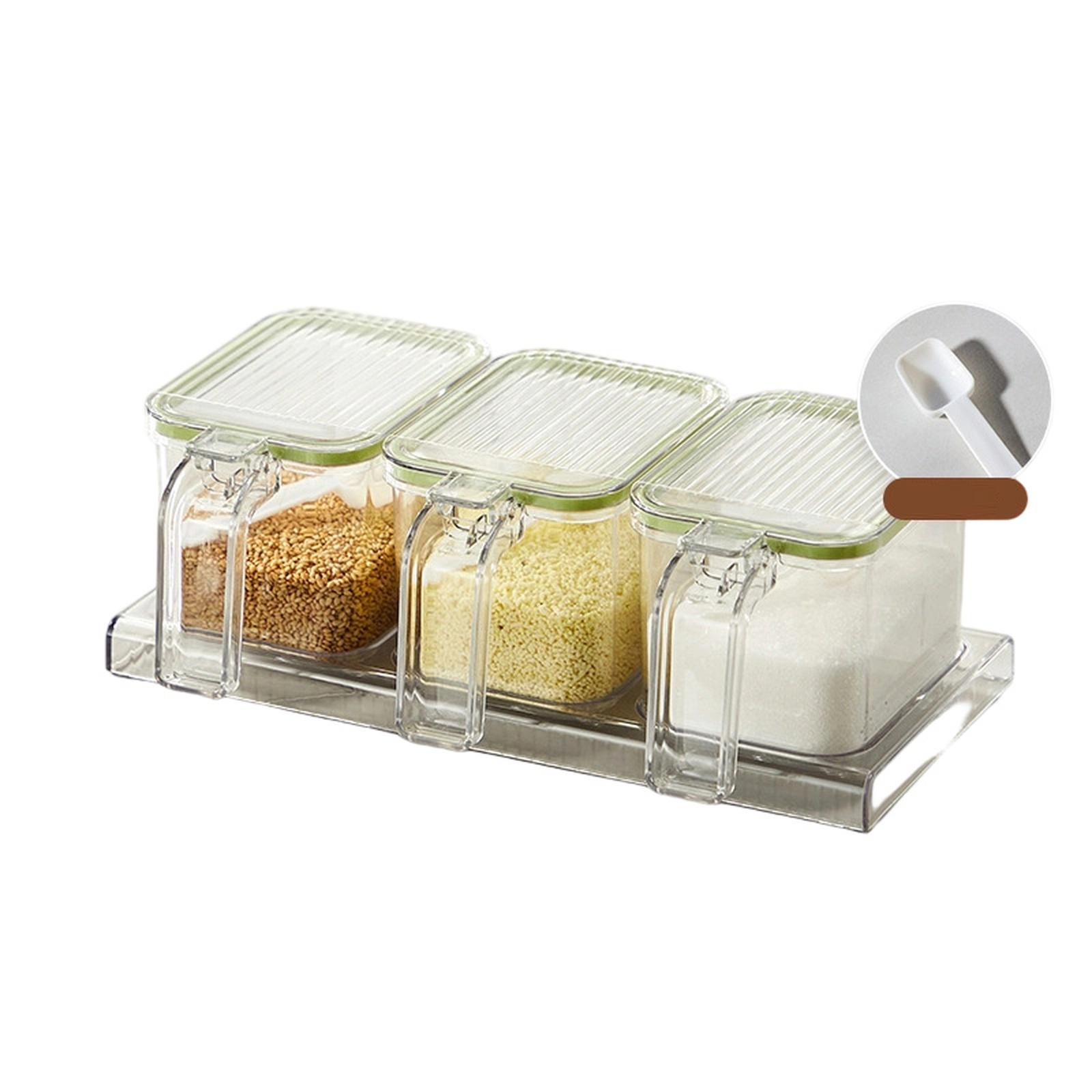 

Airtight Jars with Handle,-proof Kitchen Seasoning Container Set one size