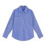 HAVERIC Stylish Black & White Striped Loose-Fit Blouse