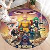 Onepunch Man Round Area Rug Carpet Rug For Living Room Bedroom Sofa Playroom Decor Nonslip Floor Mat