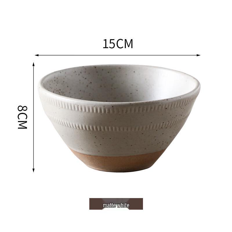 ZISIZ Ceramic Noodle & Rice Bowl