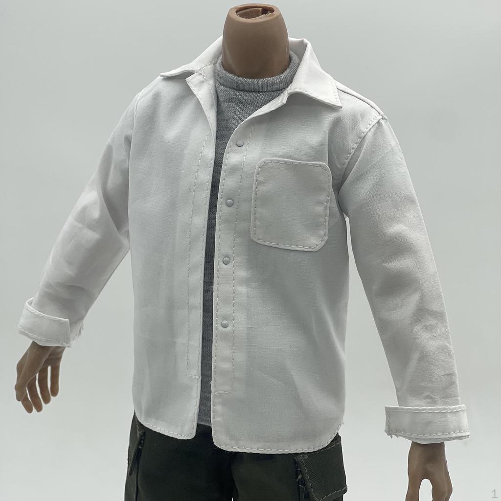 1/6 Scale Male Casual Shirt ,Figures Costume, Practical Convenient Costume Accessory