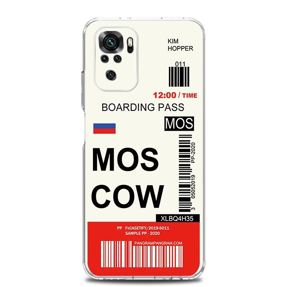 Phone Case For Xiaomi Redmi Note 15 14 13 12 4G 10 11 Pro Plus 5G 14C 13C 12C 10C World City Travel Ticket New York Label