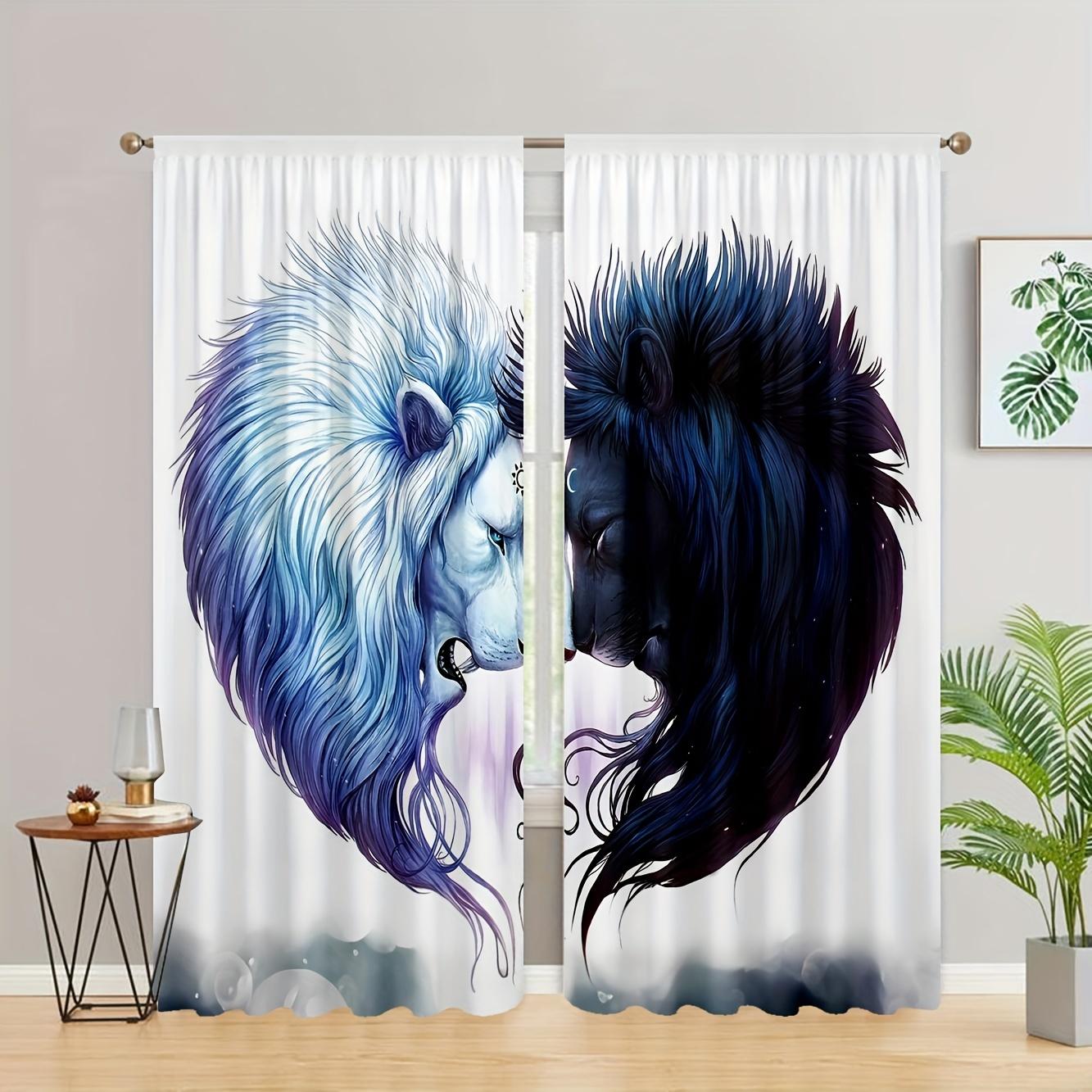 

Роскошные золотые шторы Queen King African 2 шт., оконное оформление для спальни, офиса, кухни, гостиной, домашнего декора, украшения комнаты W50 X H130(CM)X2&Grommet Top