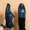 Britain New Pointed Double Buckle Monk Strap Leather Shoes for Men Casual Loafers Formal Dress Footwear Sapatos Tenis Masculino