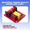 80W 2 Way Crossover Audio Filters HiFi Speaker Dual Frequency Divider Speaker Frequency Divider Stereo Crossover