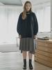 AVANT-G Muffler Set Long Knit Pullover - Black