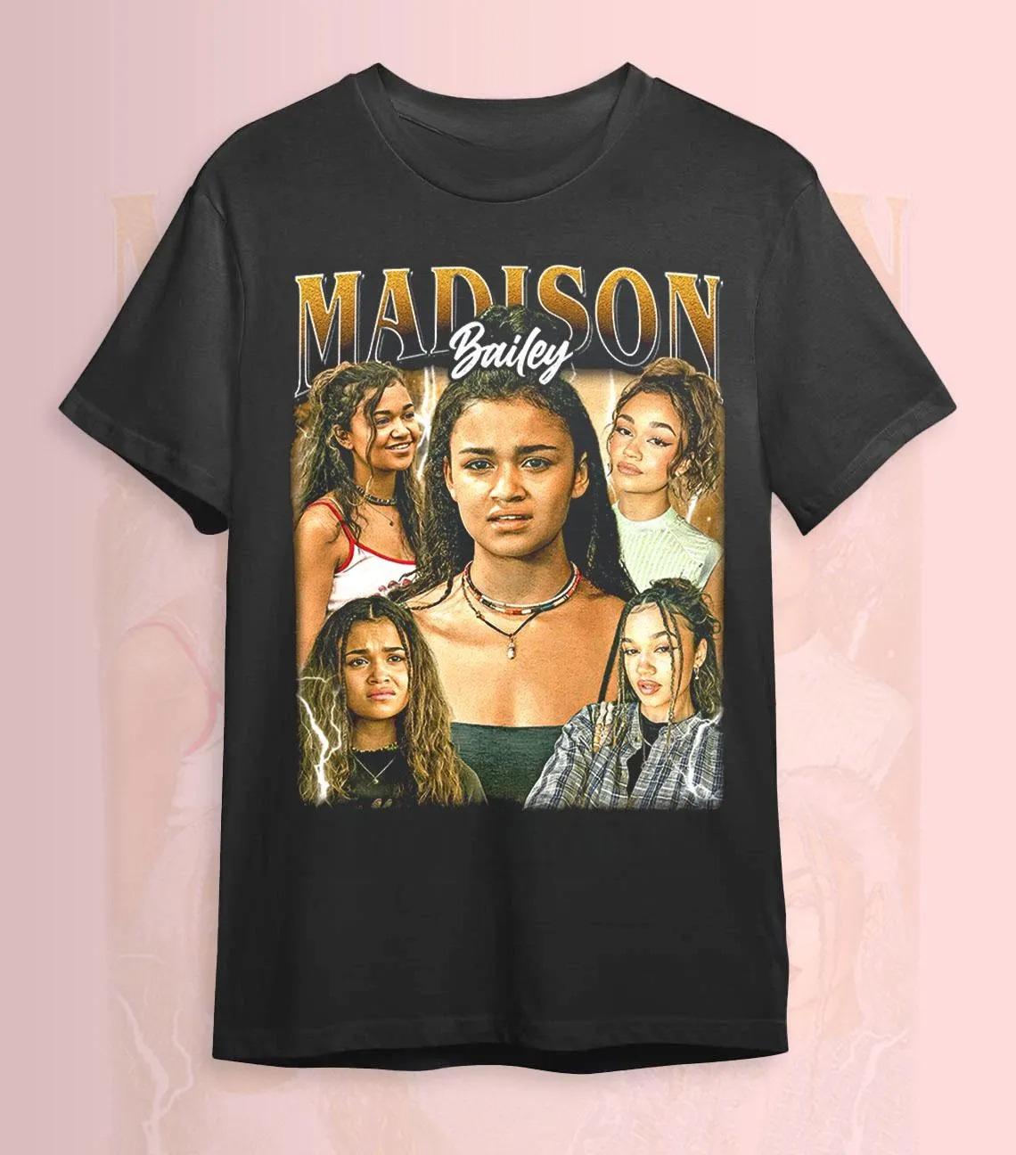 

Madison Bailey Pattern TShirt Soft and Versatile for Both Unisex and Women Fashionable for Fans Exploring The Bund S