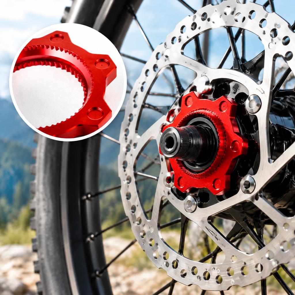 Bicycle Hub Center Lock to 6-Bolt Conversion Kit