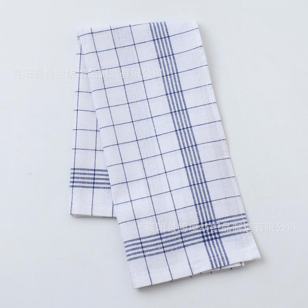 12-1 Pcs Highly Absorbent Kitchen Towel - Checkered Pattern Low Plush Pad, Used for Drying Utensils, Cleaning, and Hand Wiping