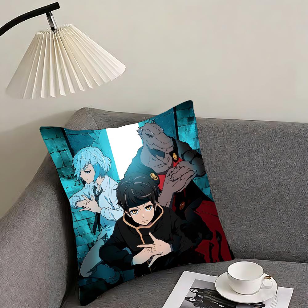 T-Tower Of Godd Anime Cushion Cover Pillowcase Ultra Soft Skin Friendly Fabric Cloud Like Comfort & Concealed Zipper