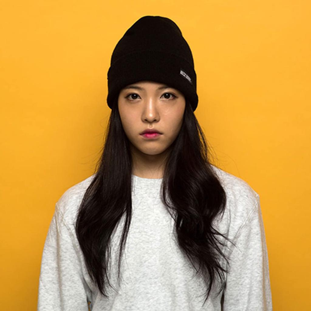 McBally BASIC BEANIE Plus Size Knit for Men and Hip Black Acrylic Cap, Unisex, Women, Hop, Sports, Gym, Dance, Stylish, Cute, Simple, (Black)