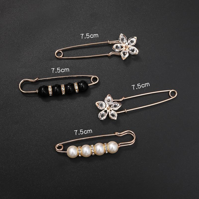 

Брошка для регулювання талії з перлами - Шпилька для зменшення талії джинсів для жінок