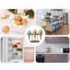 Clear Acrylic Ice Cream Cone Holder 3 Hole Display Stand Transparent Blacks Countertop Rack For Sushi Hand Rolls Eggs 2pcs
