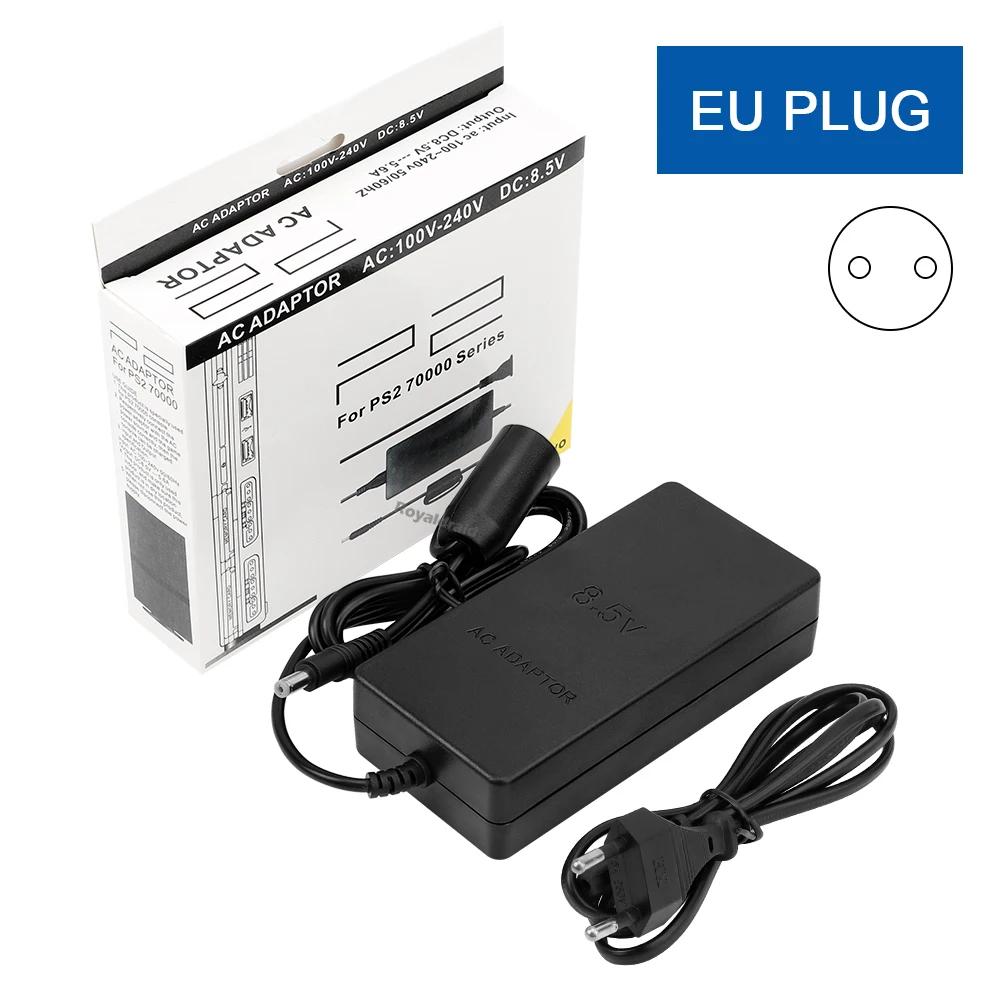 NEW Power Supply for PS2 Replacement AC Adapter Charger Cable Cord 100‑240V DC 8.5V for PS2 Slim 70000 Console EU Plug / US Plug