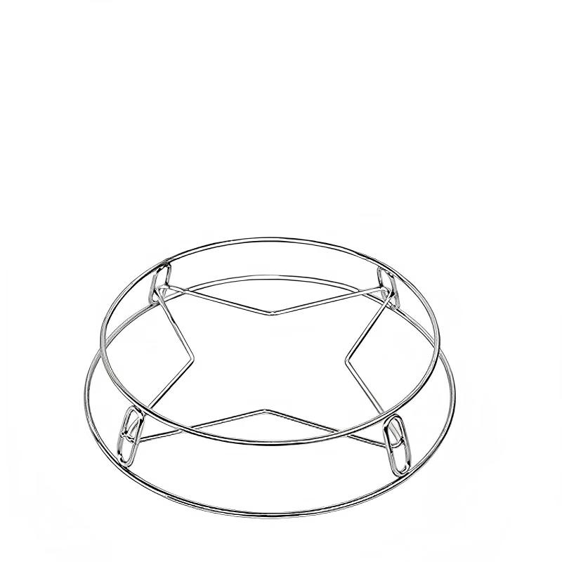 Étagère à casseroles de cuisine en acier inoxydable ZISIZ (Ensemble de 3)