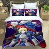 3D Print Fate Stay Night Three Piece Bedding Set Fashion Article Boys Adults for Beds Quilt Covers Pillowcases Gift Quilt Cover
