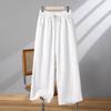 Summer Wide-Leg Pants for Women - Breathable, High-Waist, Versatile 9/10 Length Capri Pants with Drooping Sense, Ideal for Sports and Casual Wear
