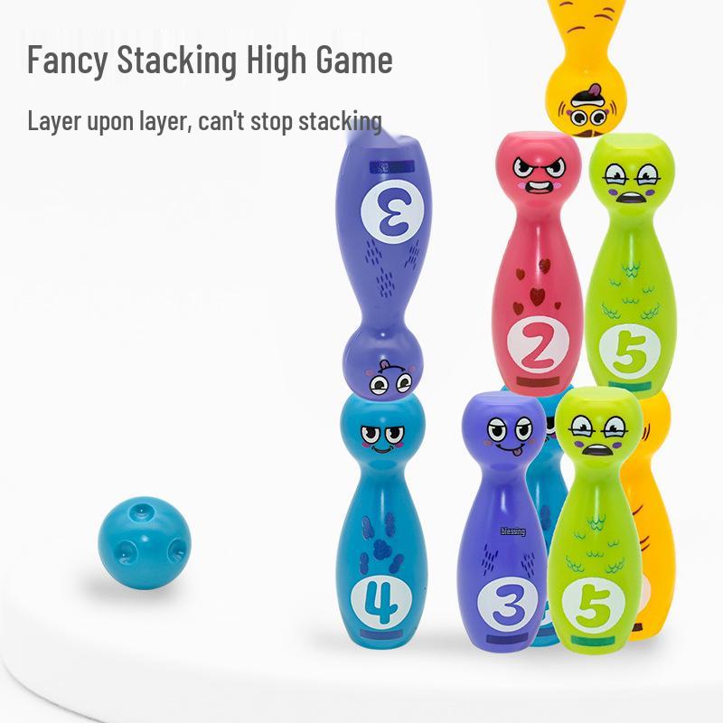 Kids' Stacking Bowling Numbers Toy - Indoor/Outdoor Sports & Learning
