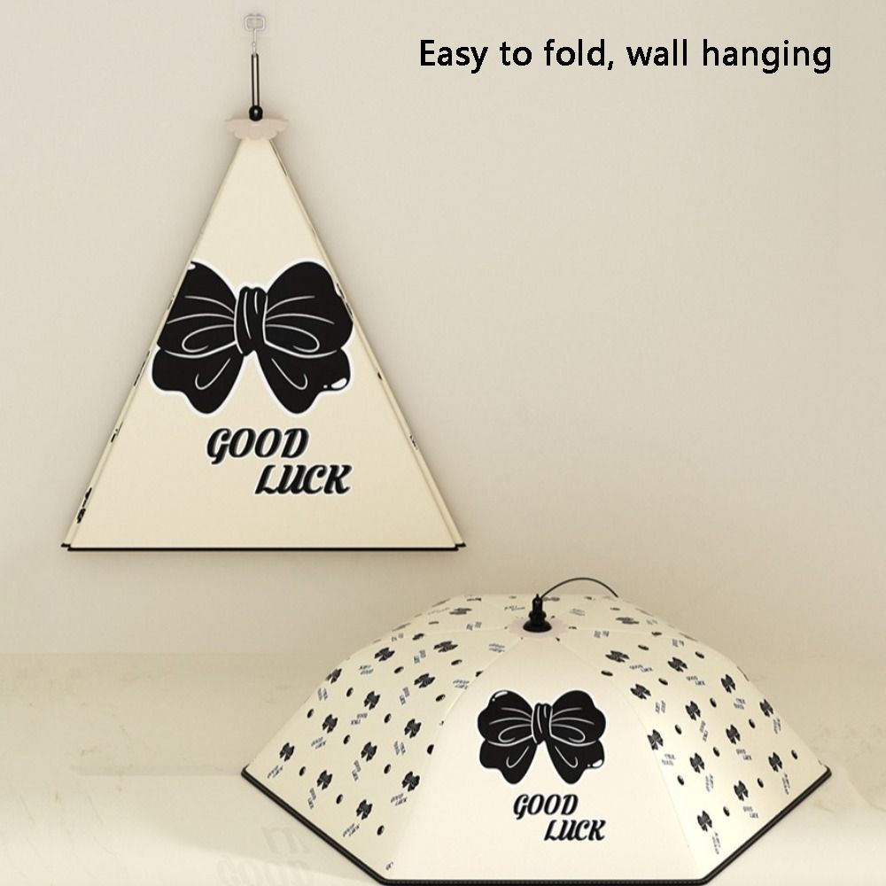 Foldable Dining Table Heat Shield Anti-fly Dish Cover Guard Leftover Food Covers Four Seasons