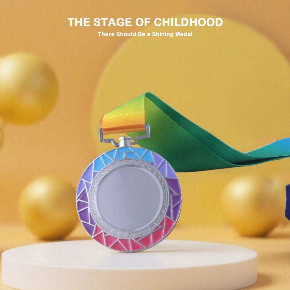 Gold Silver Bronze School Sports Meet Medals 6.5cm Children's Medals  School Sports Meet