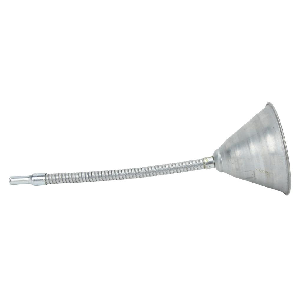 Universal Priming Funnel Carbon Steel Spout Funnel with 330mm 12.99in Flexible Hose for Cars Motorcycles Trucks