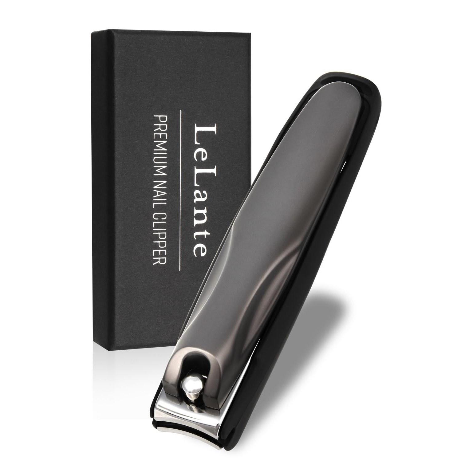 LeLante Nail Clipper High Quality Comfortable Cutting Experience Gunmetal Premium Black