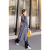 Women S Mid Length Trench Coat Double Breasted Notched Lapel Elegant Style