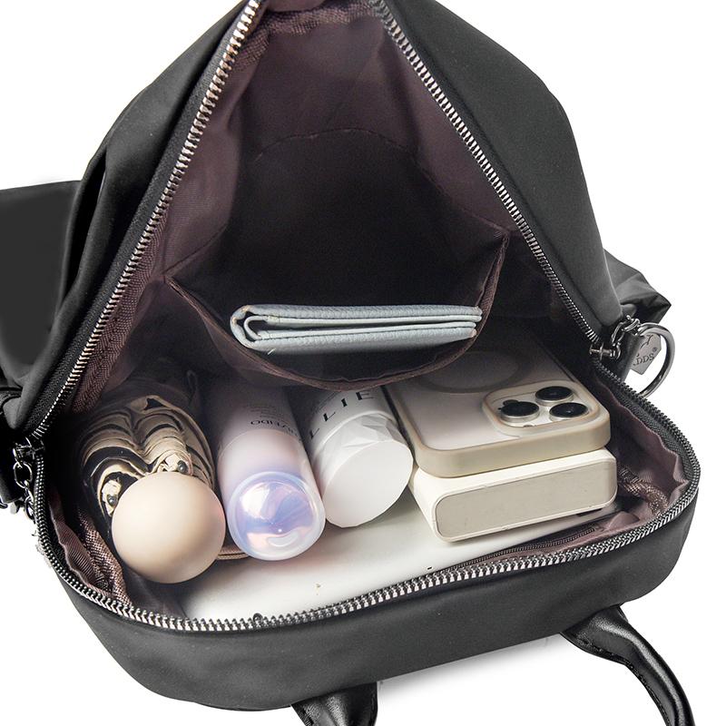 Wasserabweisender Rucksack Damen Nylon Reiserucksack Diebstahlsicher Schüler Schultasche