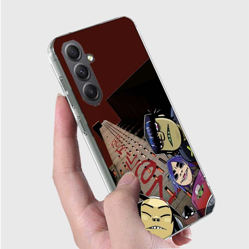 Gorillaz Anime Phone Case For Samsung A16 A26 A36 A56 A17 A03S A04S A02S A05S A50S A30 A20 A70S A40 A21 Galaxy Note 20 10 9 8 Co