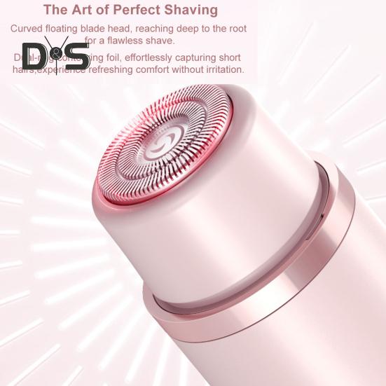 Double-head Women Electric Shaver USB Rechargeable Waterproof Portable Travel Face Body Bikini Area Arm Leg Hair Removal Razor Epilator Trimmer