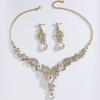 2PCS/3PCS/SET Sparkling Bridal Jewelry Sets Temperament Crystal Jewelry Sets  Holiday Gift