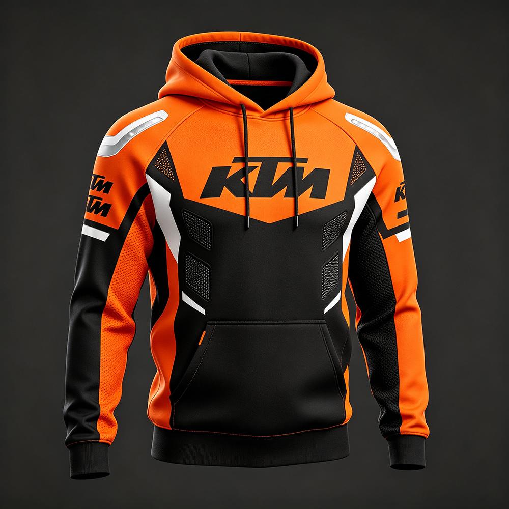 KTM Heren Kleding voor Lente en Herfst  F1 Racing en Motorfietsen Nieuw Bedrukt Lange Mouwen Stijl 3XL