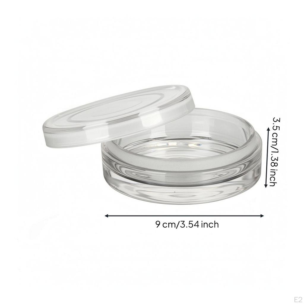Glass Watch Movement Cleaning Jar Thickened Clear
