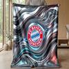 Bayern Munich Theme Blanket Soft Flannel Blanket Plush Throw Blanket Cozy Sofa Bed Blanket for Home Decor