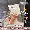 New Round-Frame Photochromic Presbyopia Glasses High-Definition Blue Light Blocking Reading Glasses Photochromic Lenses +3.5+4.0