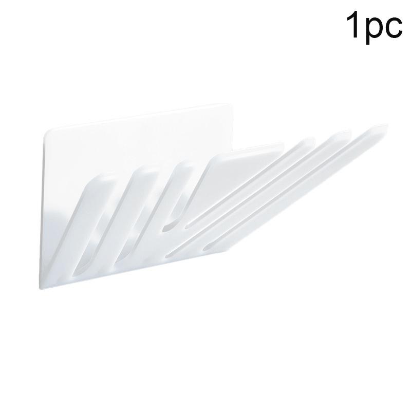 

1/2Pcs Self Adhesive Wall Shelves Space-Saving For Kitchen Bathroom Shower Shelf Bagged Seasonings Storage For Brush Towel 1pc