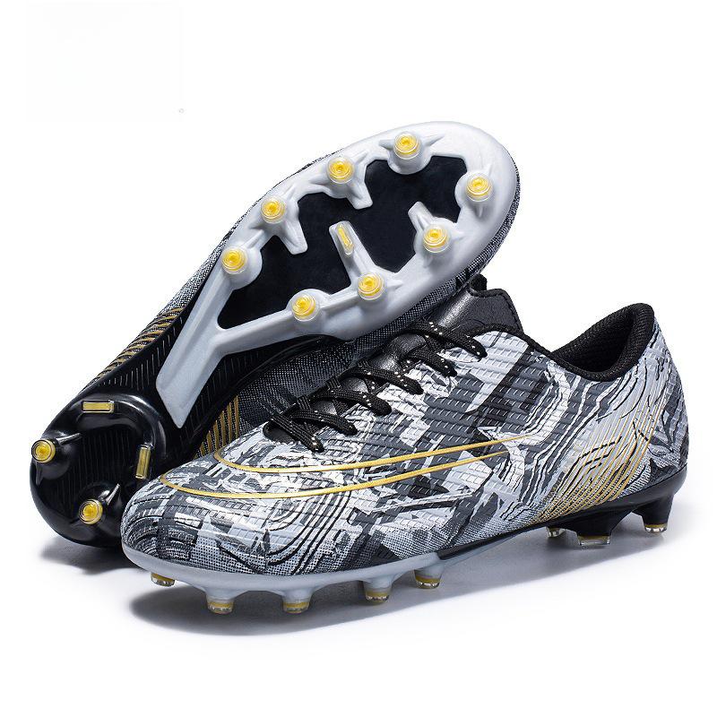 Zhenzu Men's Low-Top AG Spiked Lawn Football and Frisbee Training Shoes