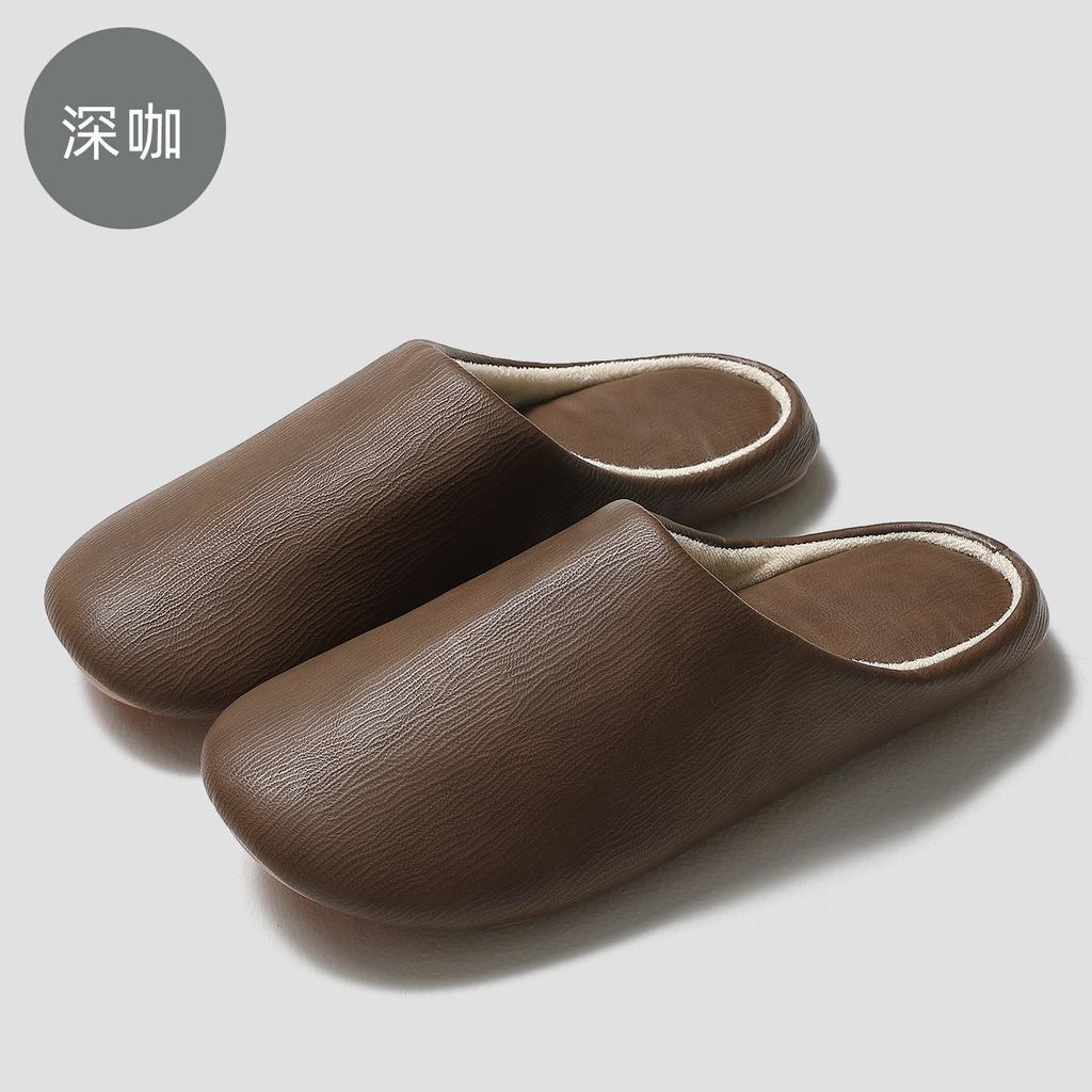 Couple Japanese floor mop 2025 autumn and winter new soft bottom indoor home silent non-slip waterproof cotton slippers