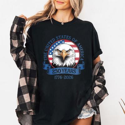 USA 250th Anniversary Shirt The United States of America 1776 2026 TShirt Creative Outdoors Women Tops Graphic T Shirts