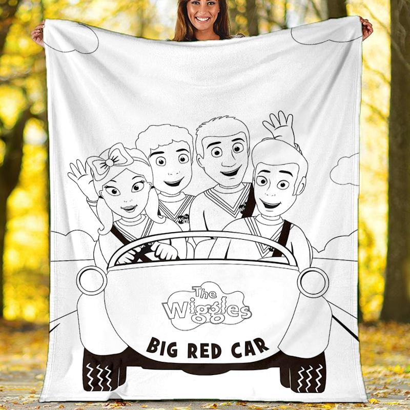 The Wiggles printed throw blanket—soft,warm;versatile blanket for all seasons—perfect as &air-conditioning throw,nap blanket