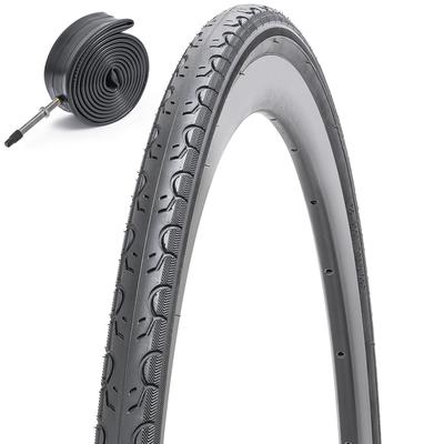 FengCan 700x28c Reifen, 28-622 Reifen und Schlauch, 60mm Presta-Ventil, Passend für 700mm Rennräder, 28mm Querschnittsbreite (BQ017)