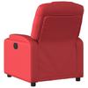 Red Faux Leather Recliner Chair