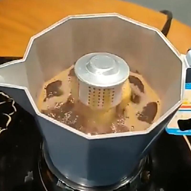 Caffettiera Moka Pot Splash con valvola antispruzzo in alluminio Accessori per Moka Pot