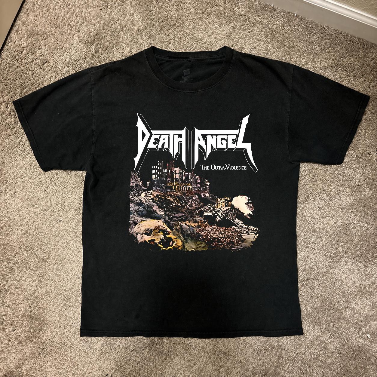 New Rare Death Angel Band Cotton Black T-Shirt, S-5XL S