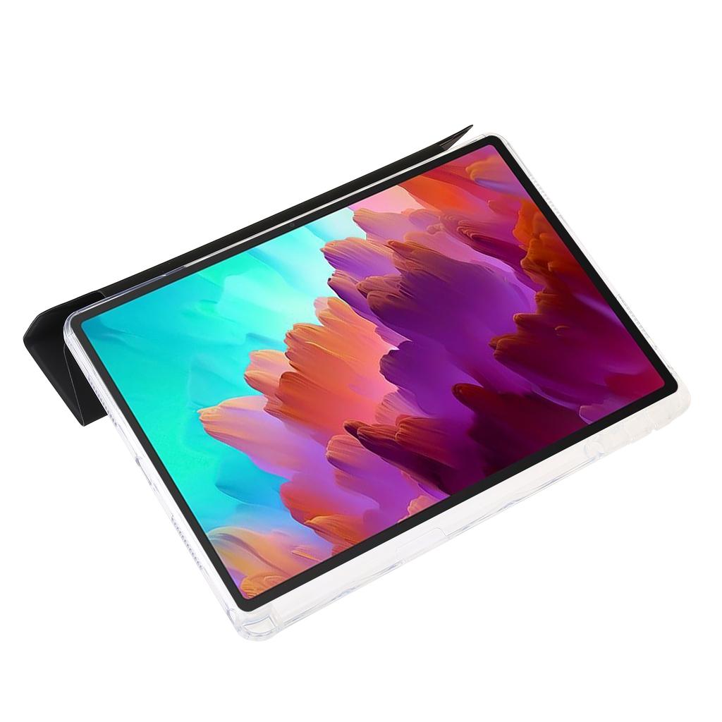 Pro Lenovo Xiaoxin Pad 11 2025/Idea Tab (TB336ZU/TB336FU) Pouzdro PU Kůže Origami Stojan Průhledný Kryt na Tablet