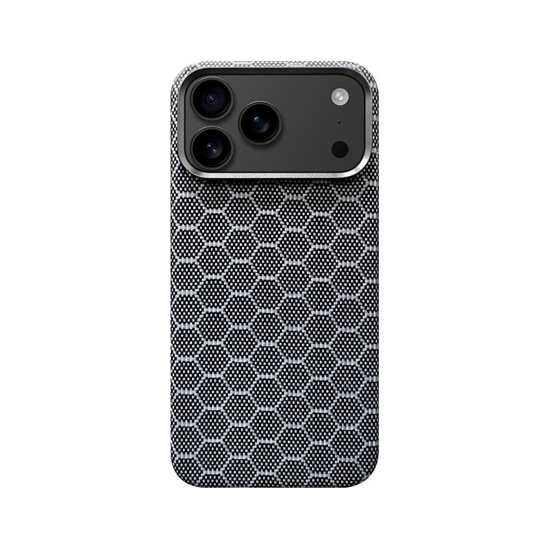 Ultra Slim Real Aramid Kevlar Carbon Fiber Business Case For 17 Air Pro Max Magnetic Charging Shockproof Protective Cover