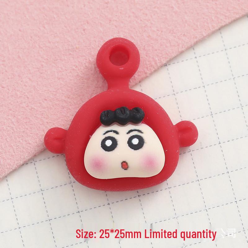 Cartoon Teletubbies & Shin-chan DIY Phone Case, Cup Stickers, and Hair Clip Accessories